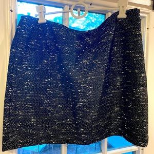 Tahari metallic tweed miniskirt